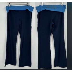 Vintage Aeropostale Y2K Foldover Flared Bootcut Yoga Pants Size L Stretch 2000s
